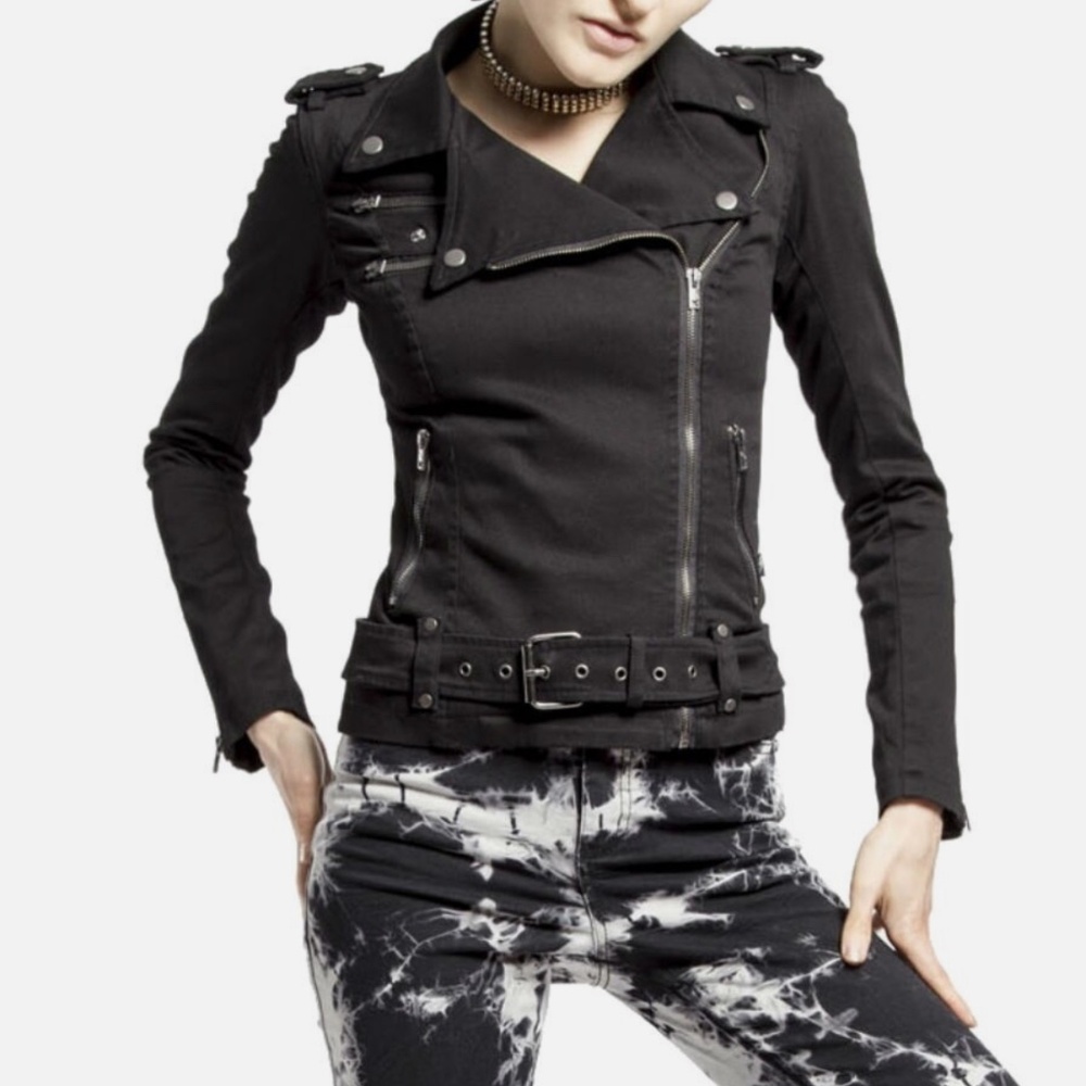 nwot tripp nyc wild child moto jacket small